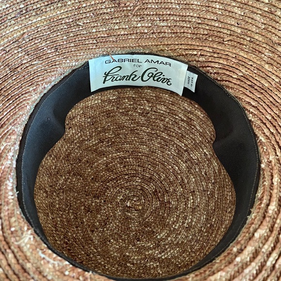 Gabriel amar for frank olive woven sun hat - Picture 2 of 2